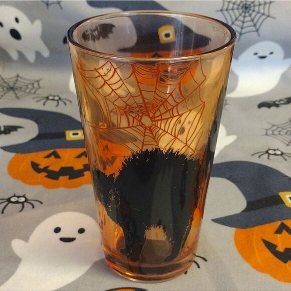 Halloween Town Spooky Prints 6"h Colored Glass Tumblers Set of 3 NWT - Picture 11 of 15